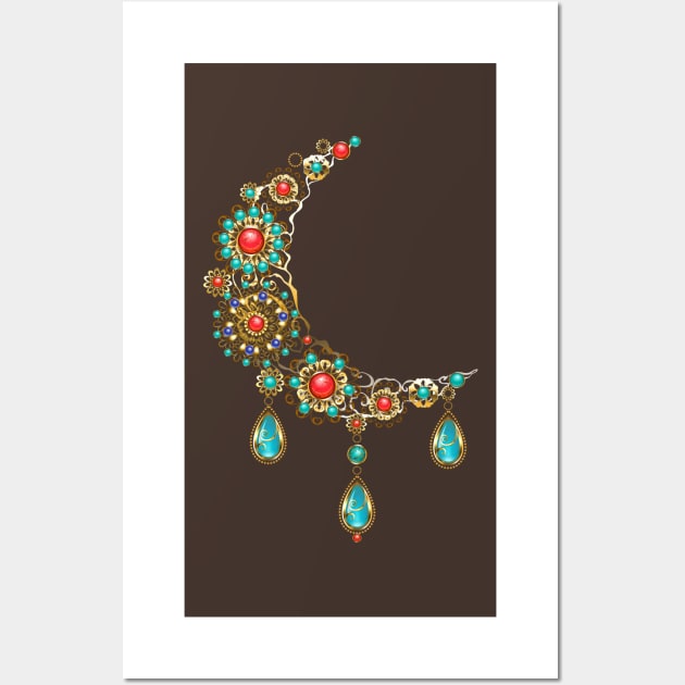 Crescent of Ethnic Ornaments Wall Art by Blackmoon9